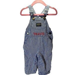 Oshkosh B’Gosh Vintage Made In USA Railroad Conductor Overalls 12 Months
